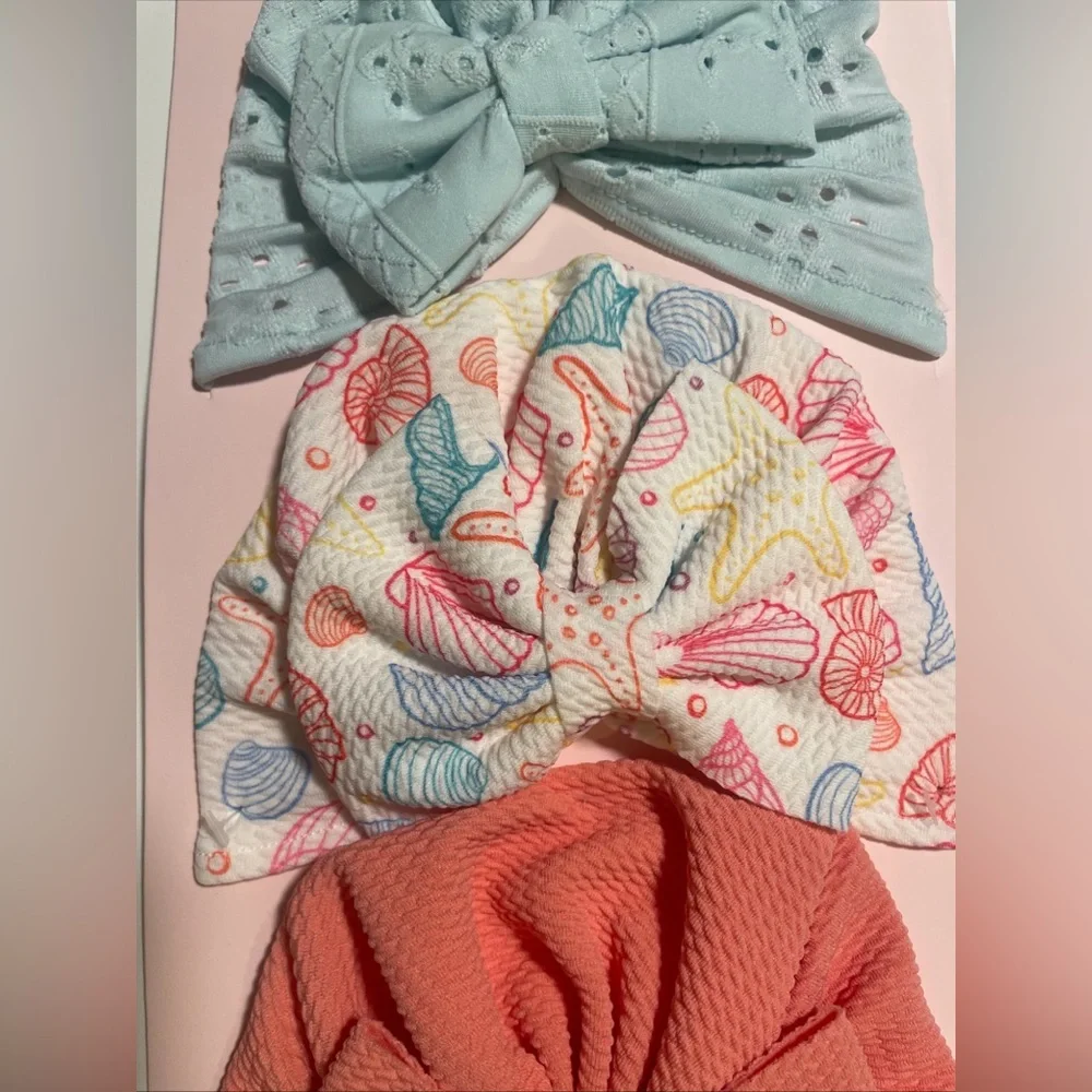bebe Baby Boutique Baby Turbans 3pc New
